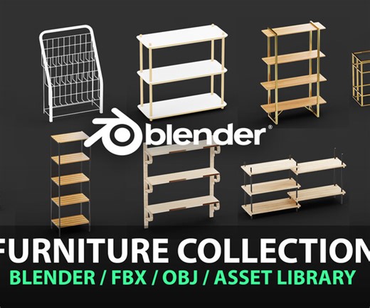 ArtStation - Shelf Model Collection 272 | Resources