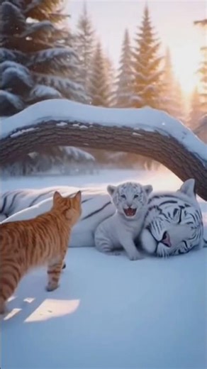 My Cat Found a Tiger Cub Who Lost his Mother... So She Adopted him... 😱❤