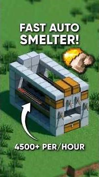 Minecraft 1.21 Fast Auto Smelter Tutorial - Super Easy & Efficient! #survival #gameplay