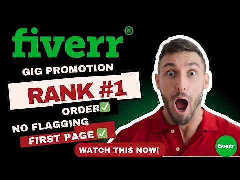 How to Promote Fiverr Gig & Rank Higher Fast — Step-by-Step Tutorial (2025)