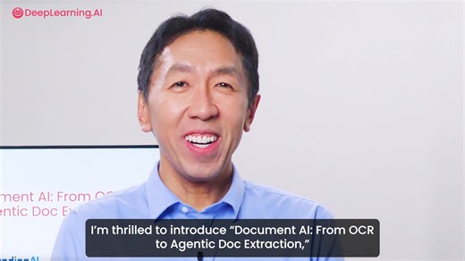OCR (optical character recognition) can read text from documents, but it often misses what matters most: layout and visual structure, like tables, charts, forms, and reading order. In "Document AI: From OCR to Agentic Doc Extraction," a new short course built with Landing AI, you’ll learn how to go beyond OCR using Agentic Document Extraction (ADE): parsing documents as visual objects and extracting structured Markdown and JSON, grounded to specific regions on the page. Taught by David Park and 