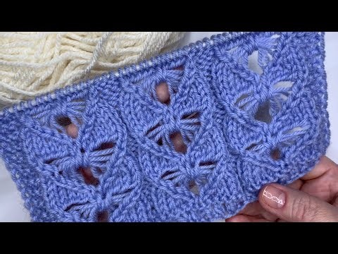 Learn this BEAUTIFUL lace knitting pattern in 10 minutes