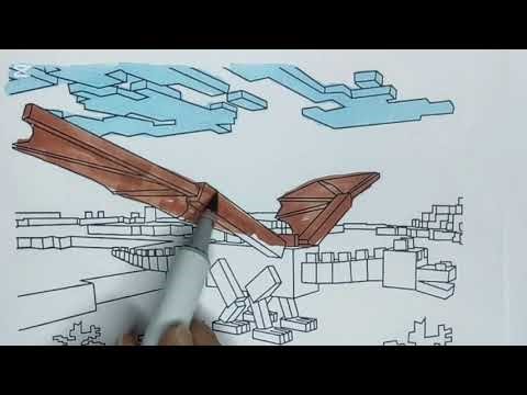 Minecraft Colouring Page l Art with Jane