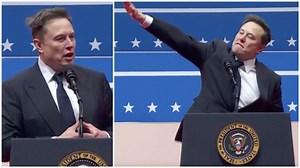 7K views · 43 reactions | Vad gjorde egentligen Elon Musk för gest på scen när Trump firades in som ny president? Det är något som har väckt starka reaktioner på sociala medier. | Nyheter24 | Facebook