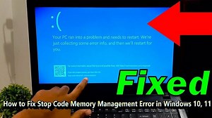 Fix Memory Management error Windows 10, 11 (Windows Stop code Fixed)