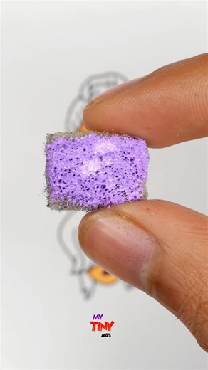 Kpop Rumi & Mystery Saja Demon Hunters Acrylic Art with Sponge 🧽 #acrylicpainting