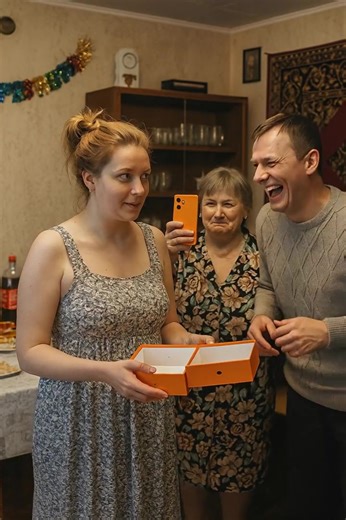 For my birthday, my husband gave me an empty phone box, while my mother-in-law filmed my reaction with her brand-new iPhone. He thought it was hilarious — until I put him in his place. 😱😱 It was my 40th birthday — a big milestone I had been preparing for weeks. I decorated the house, set the table, invited family and friends. The evening started wonderfully — laughter, music, toasts, memories. Everyone congratulated me, hugged me, wished me happiness. I was truly happy… until one moment change