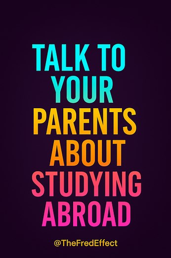 93K views · 2.4K reactions | TELL YOUR PARENTS THAT, STUDYING ABROAD IS ALSO POSSIBLE FOR YOU | The Fred Effect | Facebook