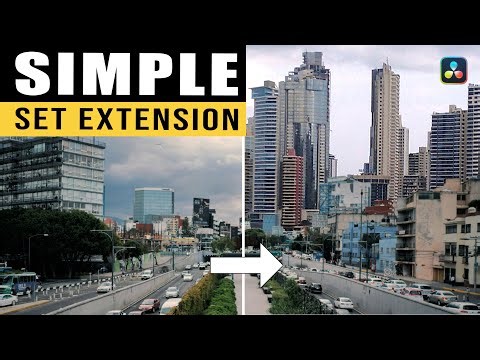 How to create a simple set extension in Davinci Resolve - Fusion