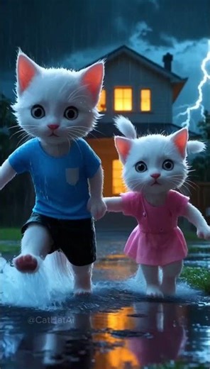 Evil Cat Babysitter Kitten Kids Escape Cat Animation Short