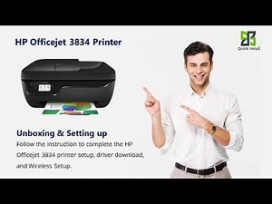 HP Officejet 3834 printer setup | Unbox HP Officejet 3834 printer | Wi-Fi setup