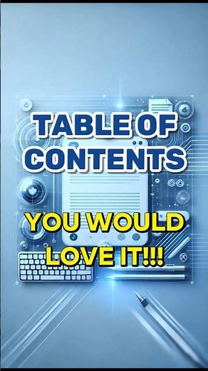 Make Your Table of Contents Actually Look Good #word #formatting #shorts