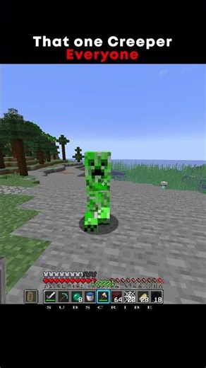 That one Creeper Everytime #minecraft #mlgclutch #pvp #clutch #manhunt