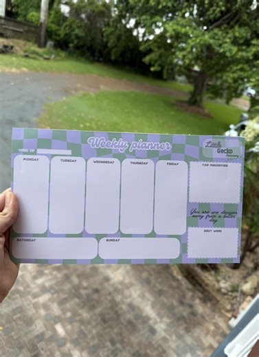 Minimal Weekly Planner Pad – Undated A5 Notepad for Productivity, Study, Work & Travel - Etsy