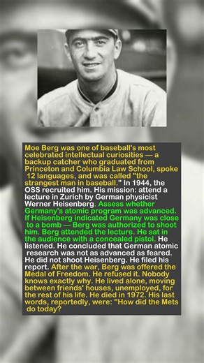 Baseball’s Brainiest Spy: The Catcher Who Spoke 12 Languages and Hunted Nazis