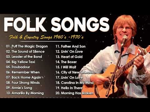 American Folk Songs - Classic Folk & Country Music 60's 70's Full Album - Folk & Country Songs
