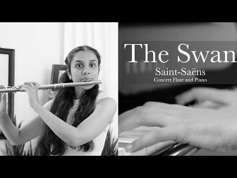 The Swan - Concert Flute and Piano | Saint-Saëns | Khyati Bharedwaj | Indian Multi-Instrumentalist