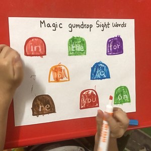 11K views · 52 reactions | Magic Gumdrop sight words 彩𢡄....A fun and no-prep Sight word reveal activity for kids to Practice their sight words  ✍️ .... #sightwords #phonics #kindergarten #sped #earlylearning #teacher #preschool | Zippi Kids Corner | Facebook