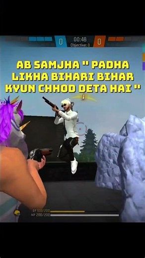 💔 "Ab samjha... padha-likha Bihari Bihar kyun chhod deta hai." 💔 #freefire #clggamer #viral #khansir