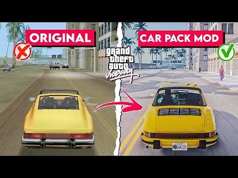 GTA Vice City New Car Pack Mod 2024 | How to add cars in GTA Vice City 😍 (Easy Method)