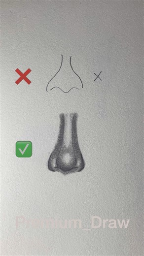 How to draw nose ✨#drawing #art #howtodraw #draw #simple #sketch #nose