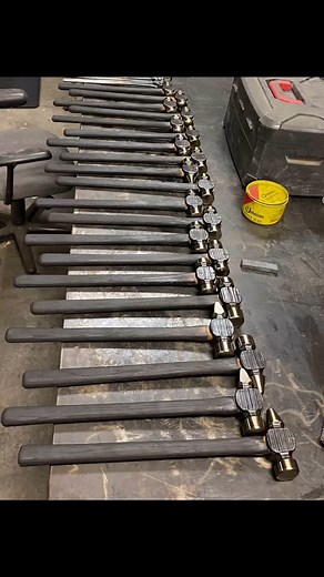 Testing out new cross pien Hammer. It’s a gratifying feeling knowing that someone will be using tools I made for work .If anybody is interested in tools check out our new website www.madridforge.com #madridforge #madridforgework #blacksmith #hammer #farrier | Chris Madrid