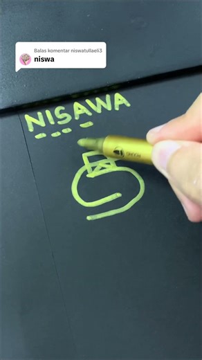 Desain logo NISWA | komen nama kamu #logo #logonama #logodesign #shorts