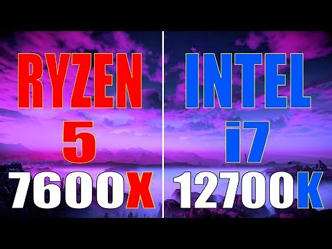 RYZEN 5 7600X vs INTEL i7 12700K // PC GAMES BENCHMARK TEST //