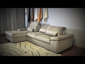 Alpine-X functional sectional sofa with bed and storage