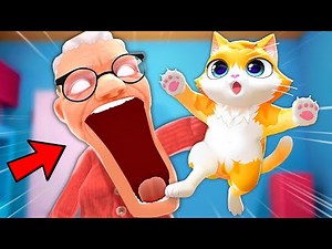Cat Gets EATEN By Granny - I Am Cat VR