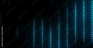 3D abstract Simple Grid Animation in Geometry Nodes 4K video. looping seamless animation