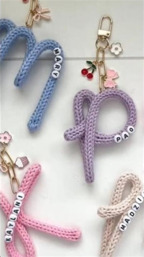 Crochet Alphabet Keychain #crochet #keychain #craft thank you so much for watching this video #diy