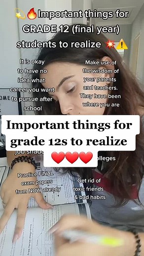 Study Tips and Career Advice for Grade 12 Learners