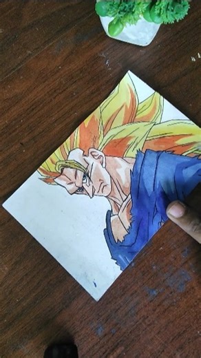 Goku ssj 3 drawing 🔥💯 #drawing #goku