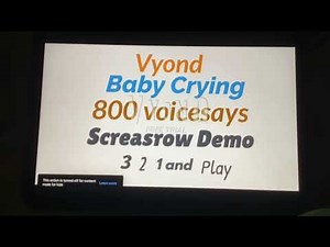 Vyond Baby Crying 800 voicesays Screasrow Demo 3 2 1 and Play!