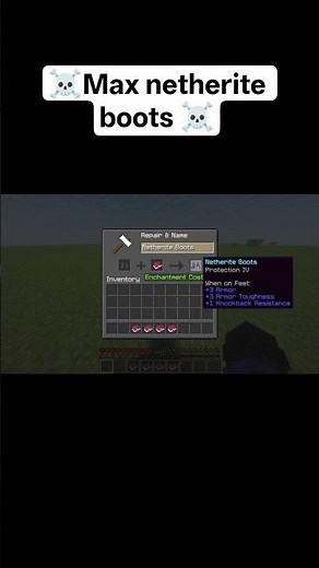 perfect boots enchantments in Minecraft #minecraft