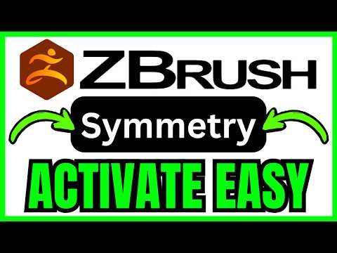 How To ACTIVATE SYMMETRY In ZBrush (QUICK & EASY) 2026
