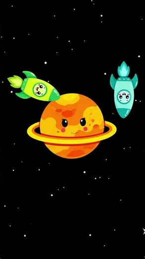 Baby Bear | Happy Dancing Planets | Gentle Motion Sensory Video for Babies