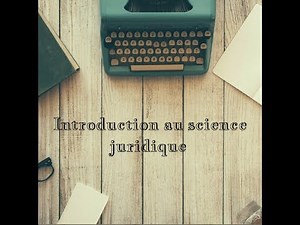 Science juridique: " La régle de droit "