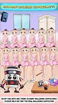Help cappuccino assassino find the real ballerina cappuccina #help #help #games #funny