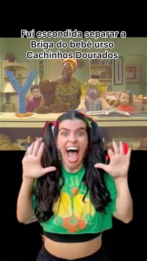 Fui escondida separar a briga do bebê urso cachinhos dourados ft @PCILINHA #edit #shorts