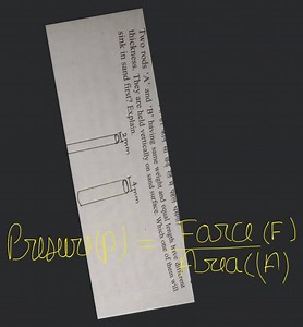 Two rods ' A ' and ' B ' having same weight and equal length ha... | Filo