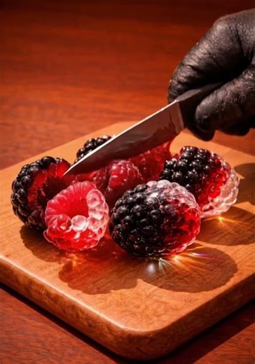 Raspberry Cutting ASMR #asmr #relax #satisfyling #shorts #asmrvideos #satisfying #fruit #ai