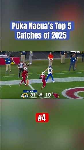 Puka Nacua’s Top 5 catches of 2025 🔥😳🥶 #opoy #pukanacua #nfl #nflhighlights