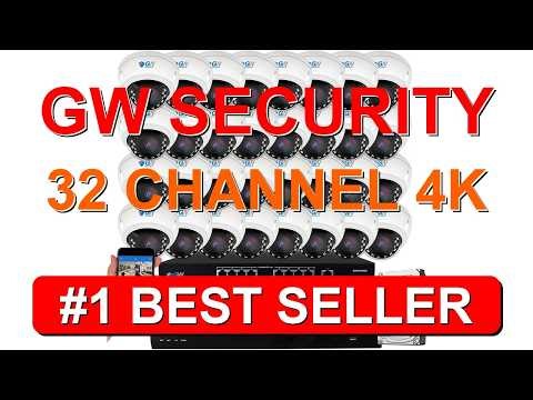 GW Security 32 Channel 4K NVR 8MP AI Human & Vehicle Detection - B09XPWQMRN