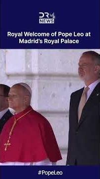 ROYAL WELCOME: Pope Leo Receives Spectacular Royal Welcome with Cannons at Madrid Palace | AK1C