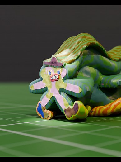 🤠 Digital Stratacut in Blender 🔗 Template link in bio (https://sanderjoon.gumroad.com/l/digitalstratacut) #blender #blender3d #geometrynodes #4d #playdoh
