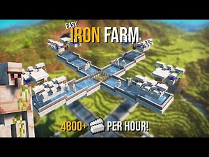 Minecraft BEST IRON FARM 1.21 - NEW UPDATE - 78+ Stacks PER HOUR!