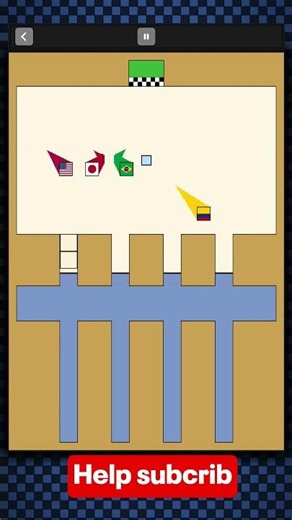 🏁 Only One Square Can Survive!#shorts #squarerace #gaming
