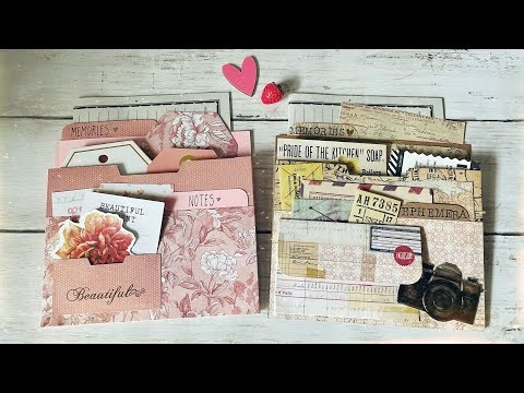 Loaded File Pockets Tutorial (Optional Gussets + Use Up Some 6x6 Paper!)